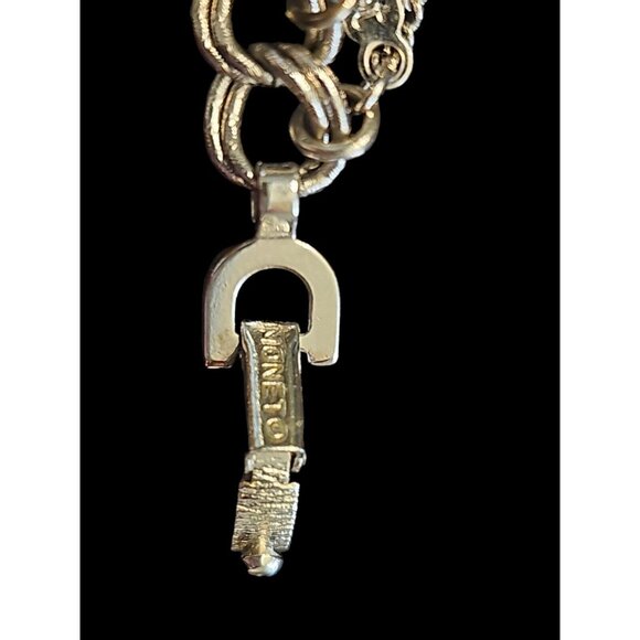 Vintage MONET 7" Sterling Silver 925 Charm Bracelet With 13 Charms Travel THEMED - Picture 5 of 16